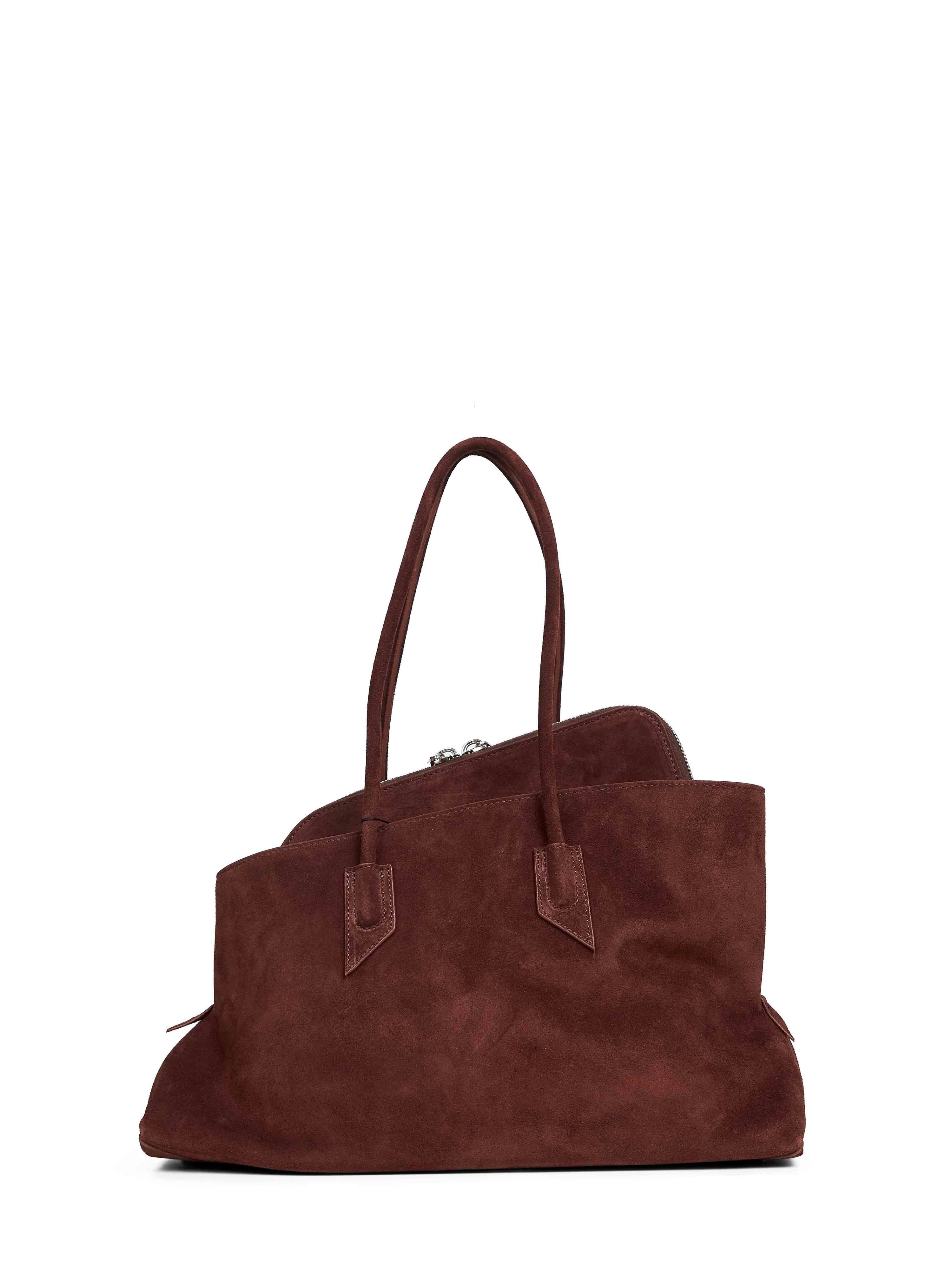 THE ATTICO The Attico Women Light Chocolate "La Passeggiata Medium" Top Handle Bag