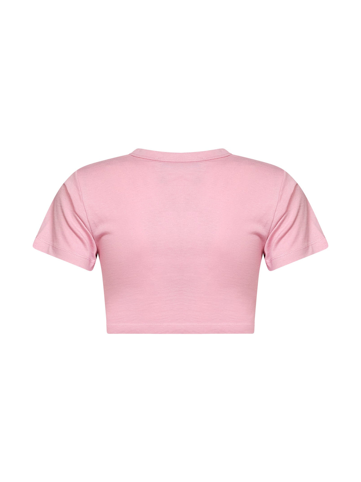 THE ATTICO The Attico Women Light Pink Cotton Jersey Cropped T-Shirt<Br/>
