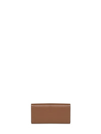 Toteme Women Tiramisu Brown Palmellato Leather T-Lock Wallet
