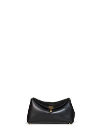 TOTEME Toteme Women Black Mini T-Lock Clutch Bag