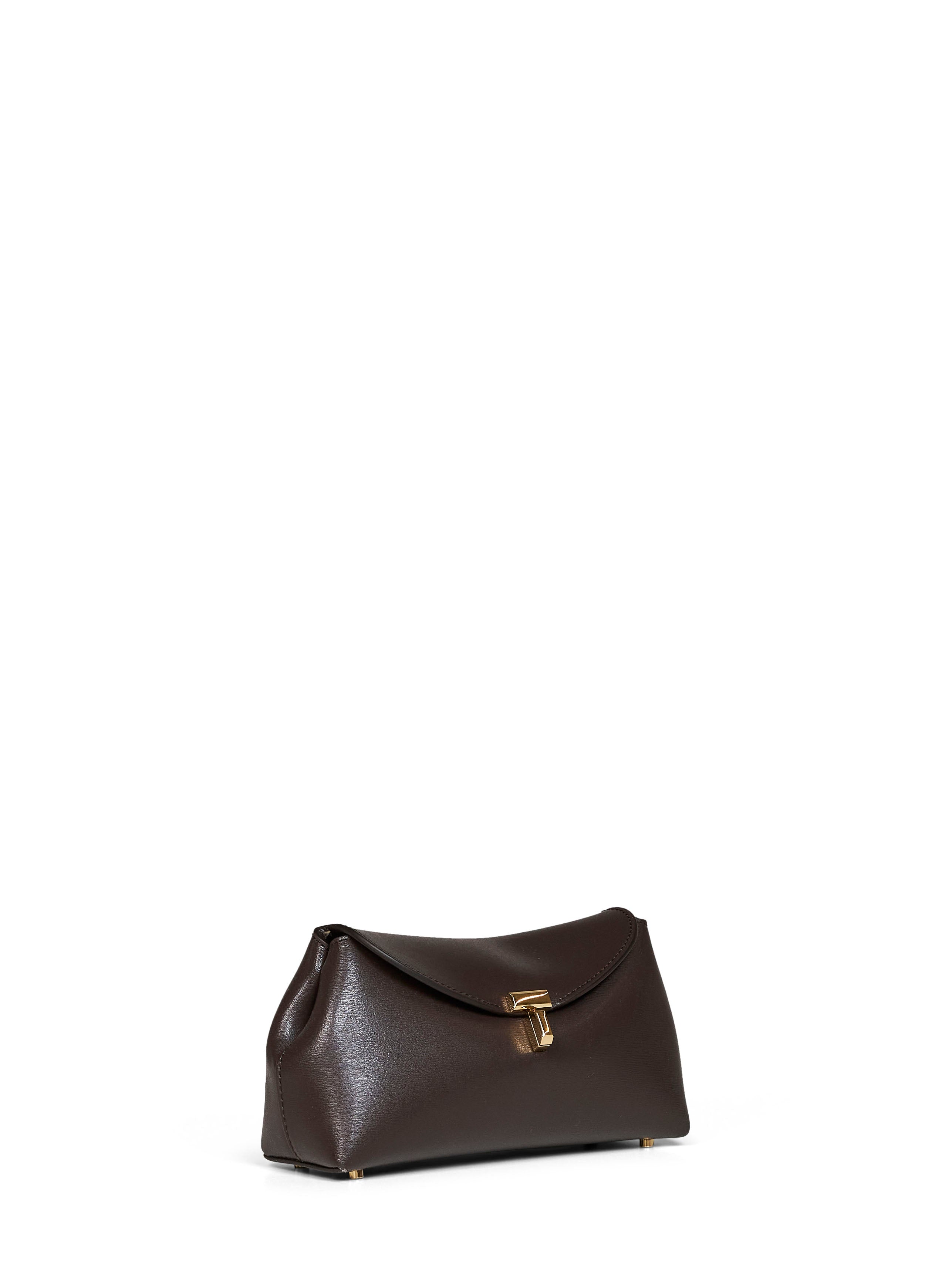 TOTEME Toteme Women Bark Mini T-Lock Clutch Bag