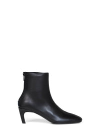 Toteme Women Black Soft Nappa Leather Ankle Boots