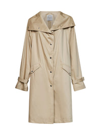 TOTEME Toteme Women Beige Cotton Oversized Trench Coat
