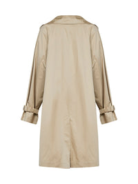 TOTEME Toteme Women Beige Cotton Oversized Trench Coat