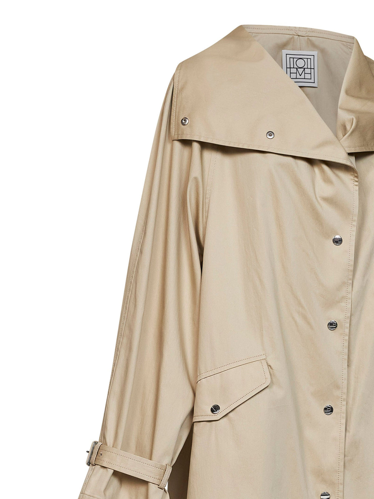 TOTEME Toteme Women Beige Cotton Oversized Trench Coat