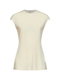 Toteme Women Ecru Fluid Jersey Everyday Top