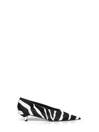 TOTEME Toteme Women Zebra-Print Pony Hair Sharp Kitten-Heel Pumps