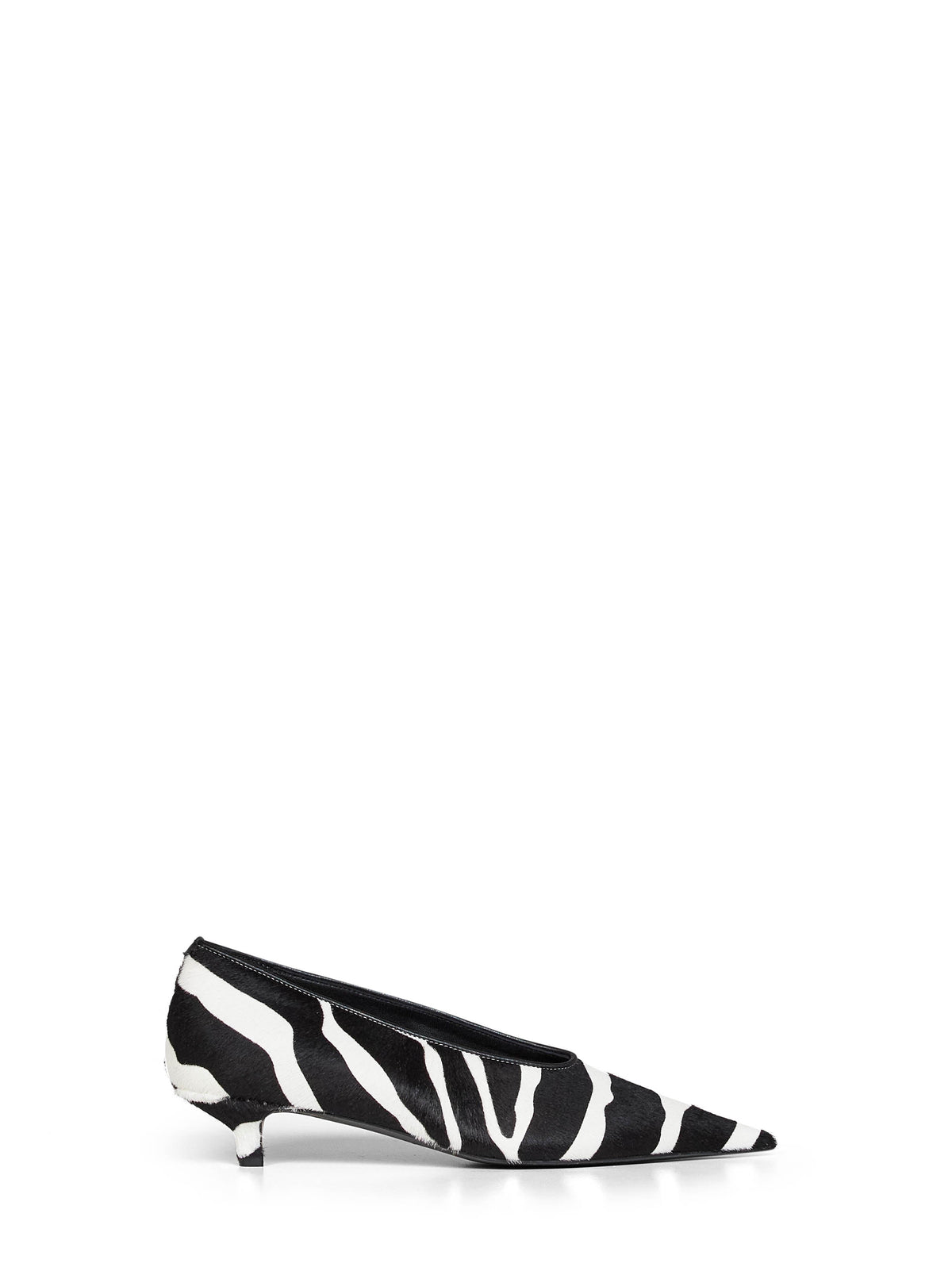 TOTEME Toteme Women Zebra-Print Pony Hair Sharp Kitten-Heel Pumps