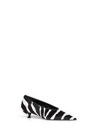 TOTEME Toteme Women Zebra-Print Pony Hair Sharp Kitten-Heel Pumps
