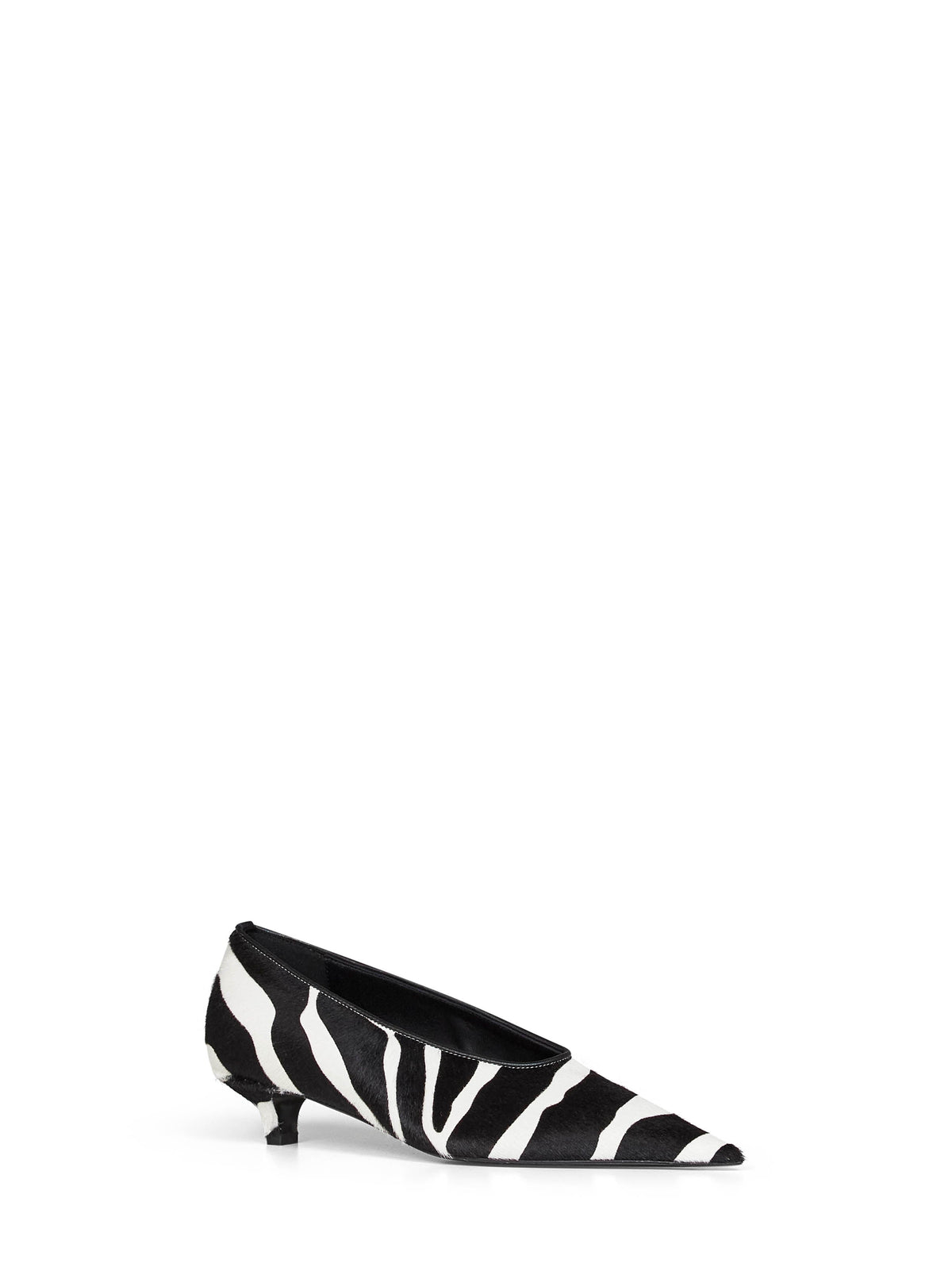 TOTEME Toteme Women Zebra-Print Pony Hair Sharp Kitten-Heel Pumps