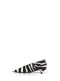TOTEME Toteme Women Zebra-Print Pony Hair Sharp Kitten-Heel Pumps