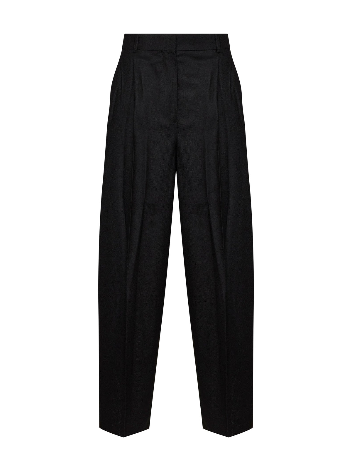 TOTEME Toteme Women Black Flannel High-Waisted Trousers
