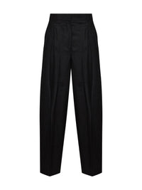 TOTEME Toteme Women Black Flannel High-Waisted Trousers