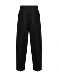 TOTEME Toteme Women Black Flannel High-Waisted Trousers