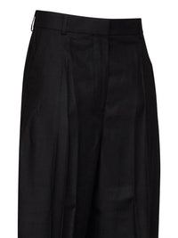 TOTEME Toteme Women Black Flannel High-Waisted Trousers