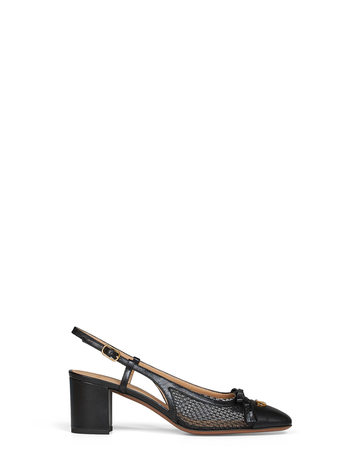 VALENTINO GARAVANI Valentino Garavani Women Black Valet Du Roi 60Mm Slingback Pumps
