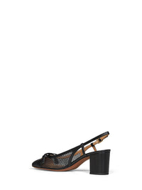 VALENTINO GARAVANI Valentino Garavani Women Black Valet Du Roi 60Mm Slingback Pumps