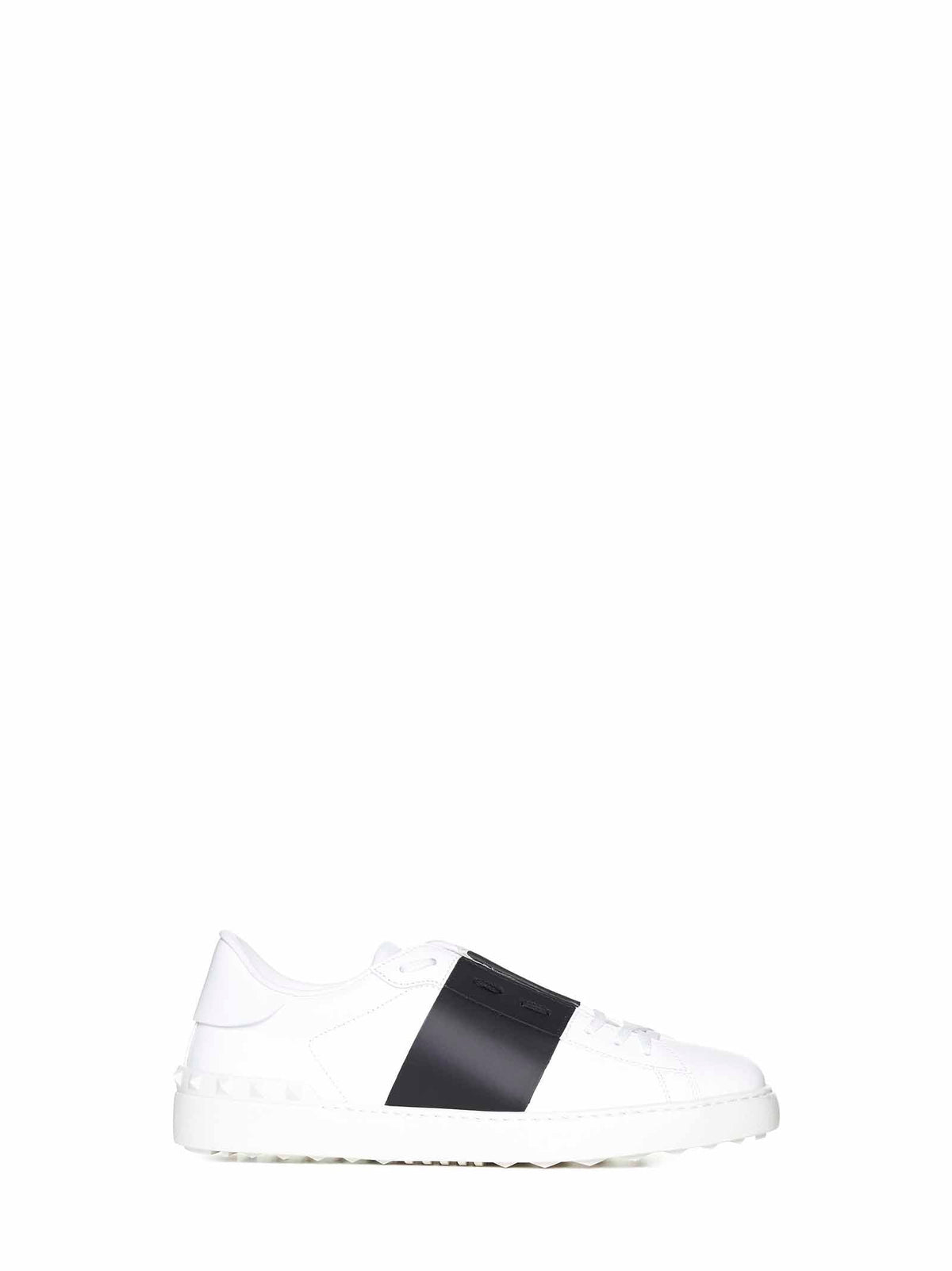 VALENTINO GARAVANI Valentino Garavani Men White Calfskin Open Sneakers