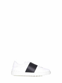 VALENTINO GARAVANI Valentino Garavani Men White Calfskin Open Sneakers