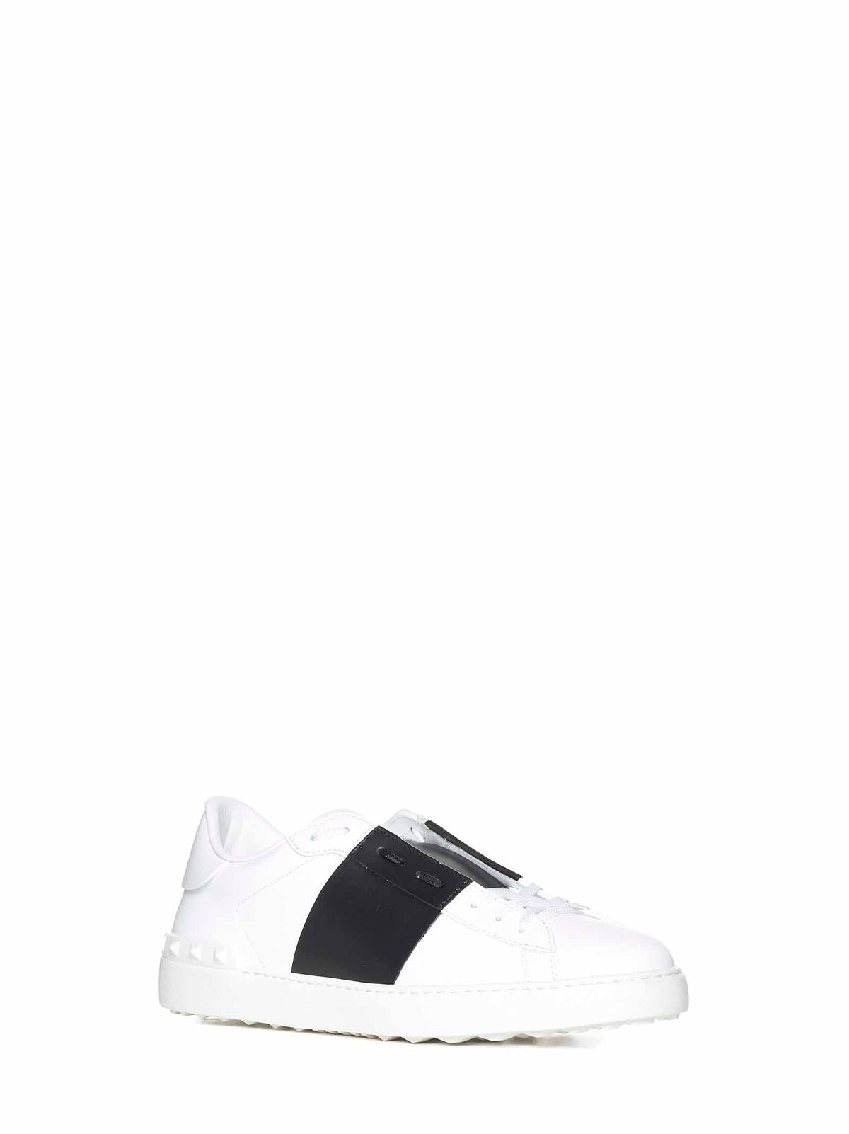 VALENTINO GARAVANI Valentino Garavani Men White Calfskin Open Sneakers