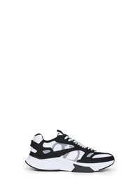VALENTINO GARAVANI Valentino Garavani Men White And Black And Grey Mesh And Suede Demivee Low-Top Sneakers