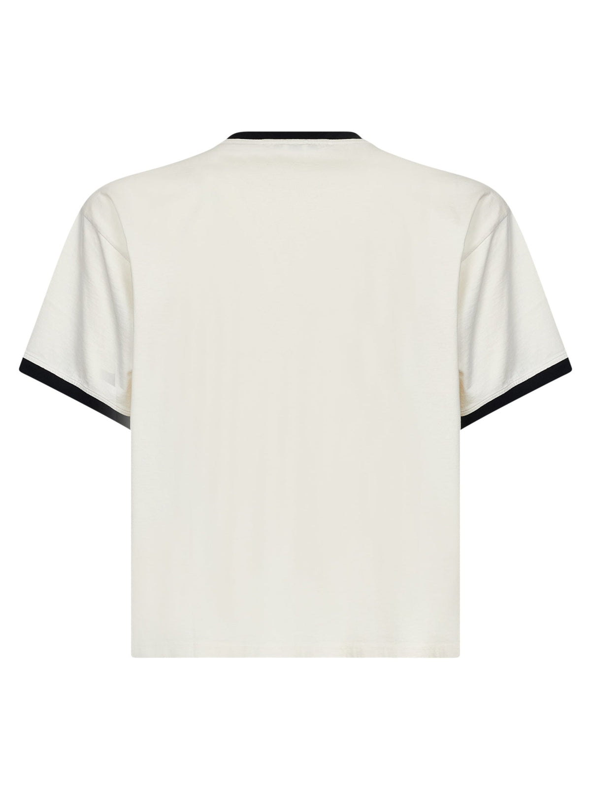VERSACE Versace Men Dirty White Cotton Jersey Printed T-Shirt
