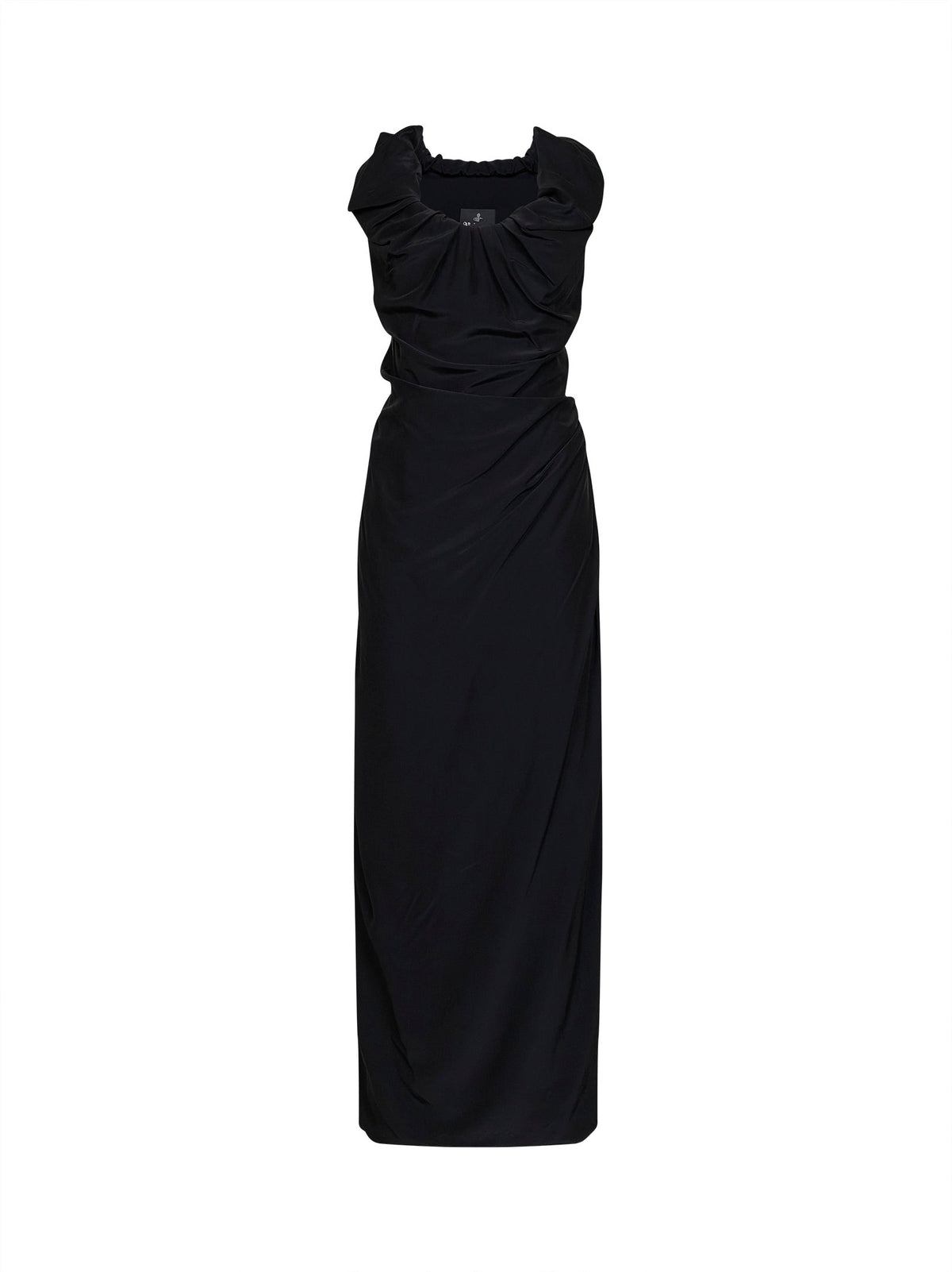 VIVIENNE WESTWOOD Vivienne Westwood Women Black Viscose And Silk Ginnie Amber Long Dress