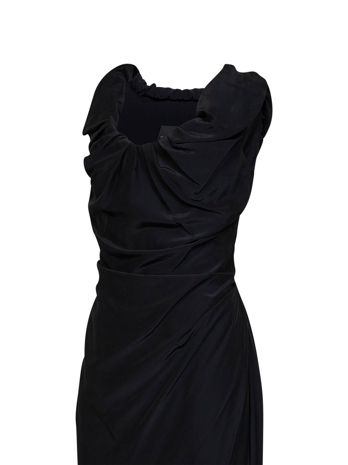 VIVIENNE WESTWOOD Vivienne Westwood Women Black Viscose And Silk Ginnie Amber Long Dress