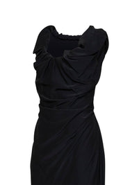VIVIENNE WESTWOOD Vivienne Westwood Women Black Viscose And Silk Ginnie Amber Long Dress