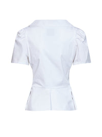 VIVIENNE WESTWOOD Vivienne Westwood Women White Poplin Ss Monday Short-Sleeved Shirt