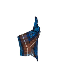 Vivienne Westwood Women Blue And Brown Tartan On Point Corset