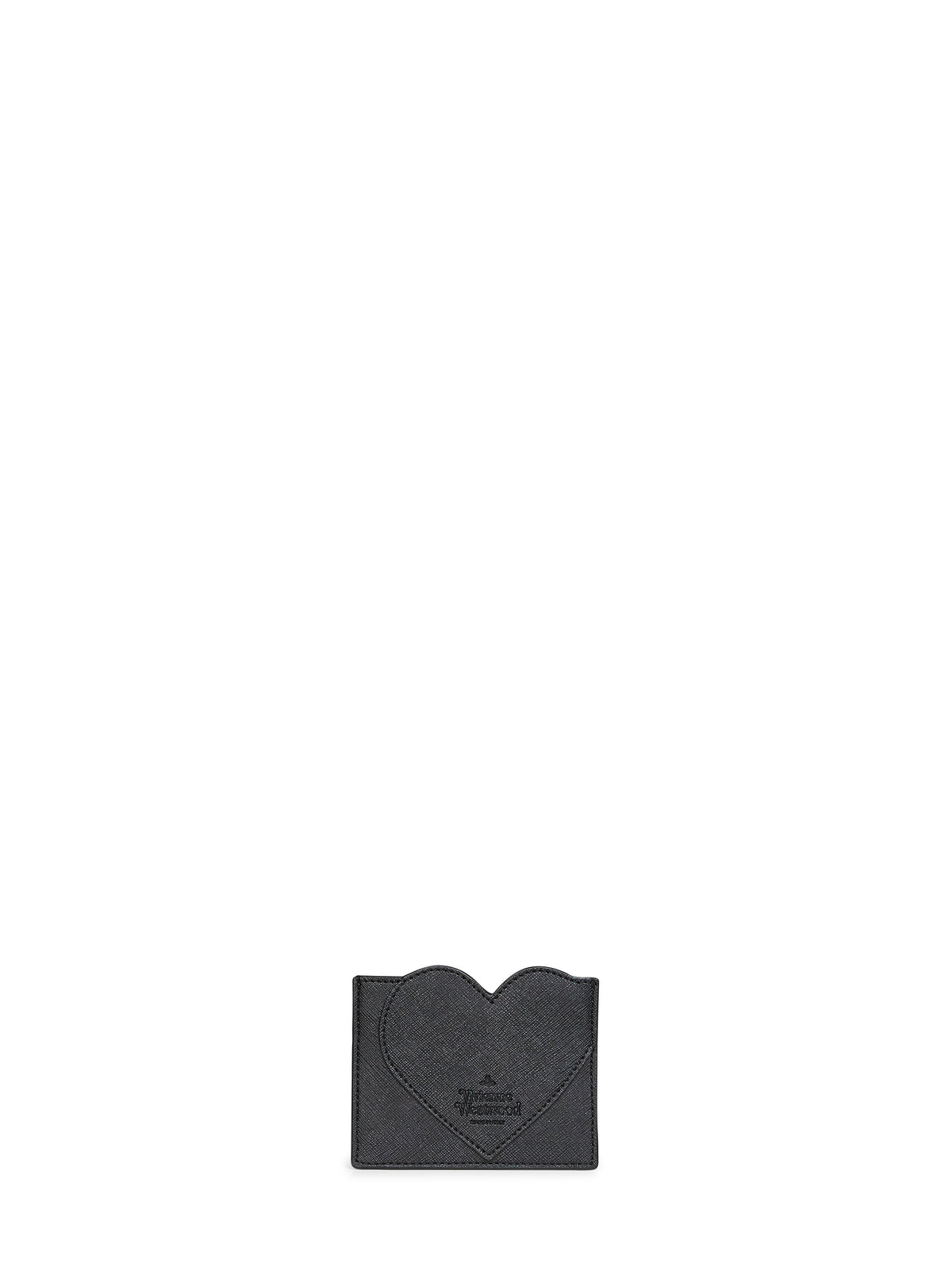 VIVIENNE WESTWOOD Vivienne Westwood Women Black Heart-Shape Orb Card Holder<Br/>