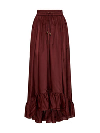 ZIMMERMANN Zimmermann Women Merlot Silk Habotai Aster Maxi Skirt