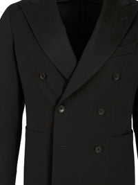 Tagliatore Men Double-Breasted Wool And Cashmere Blazer
