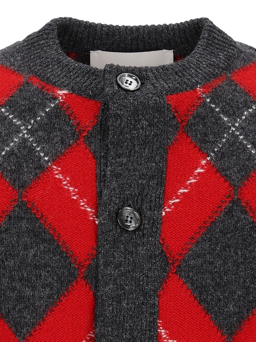 Ami Men Argyle Pattern Cardigan