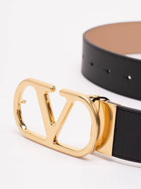 Valentino garavani Valentino Garavani Women Reversible Vlogo Signature Belt In Glossy Calfskin 40 Mm