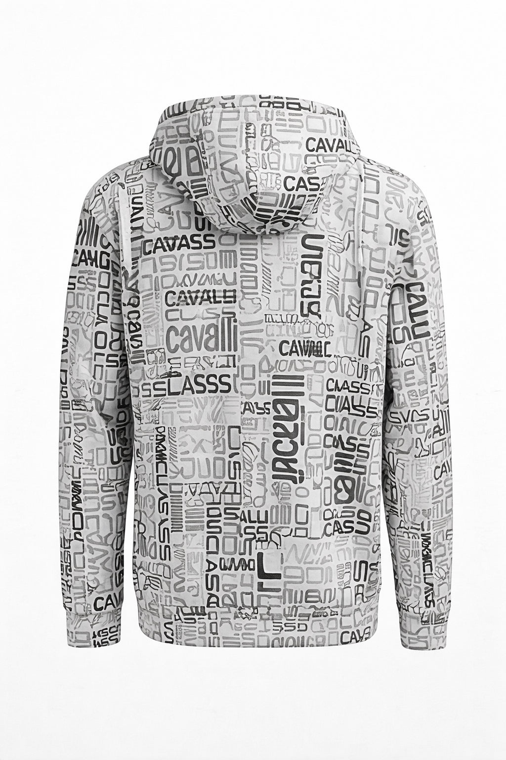 Cavalli Class Signature Lightweight Logo Zip Hoodie – L