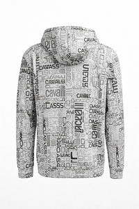 Cavalli Class Signature Lightweight Logo Zip Hoodie – L