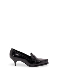 Prada Women Brushed Leather Loafers