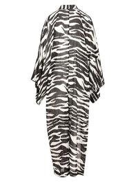 The Attico Women Zebra Print Caftan