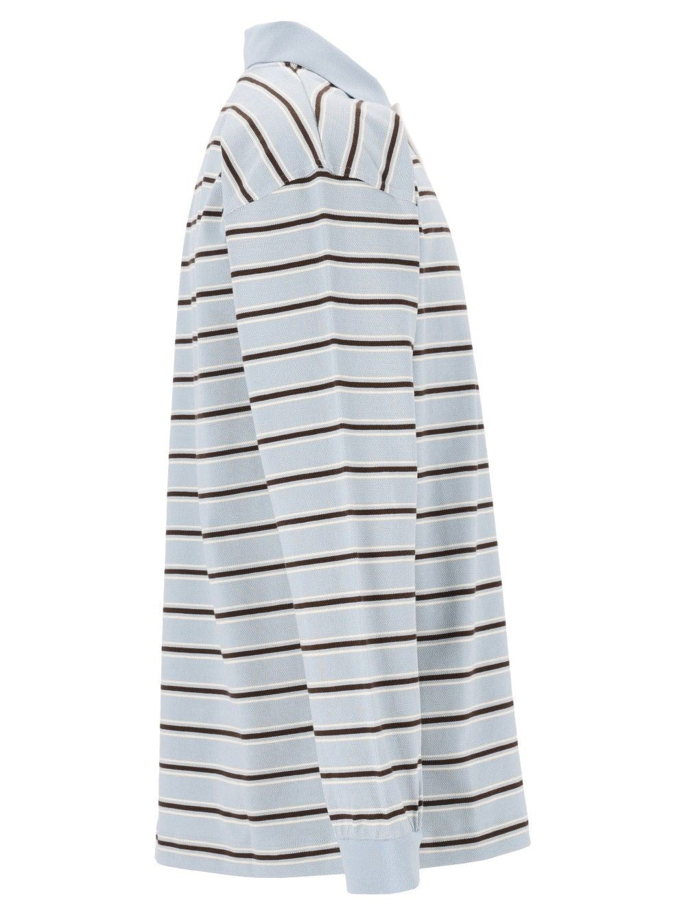 Bottega Veneta Men Striped Polo Shirt