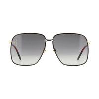Gucci Sunglasses Square Full Rim, Black Frame and Grey Gradient Lens GG0394S001