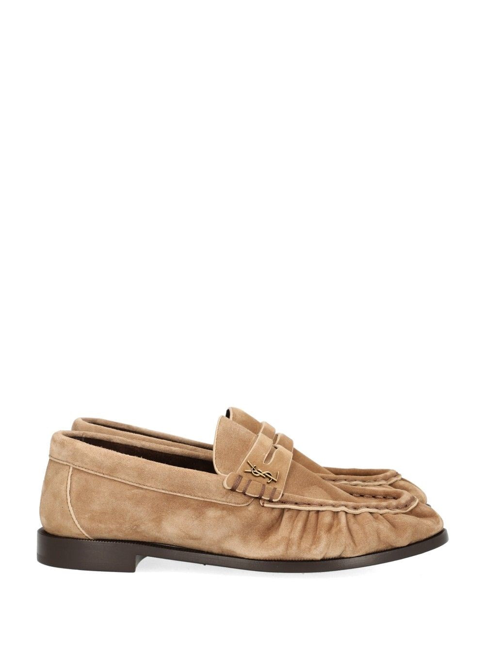 Saint Laurent Women Le Loafer Suede Moccasin