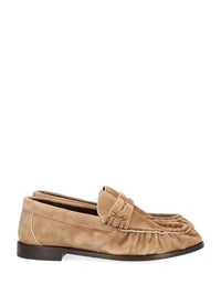 Saint Laurent Women Le Loafer Suede Moccasin