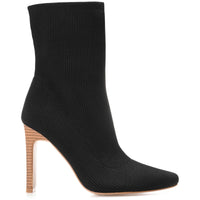 Elissa Womens Comfort Insole Knit Ankle Boots