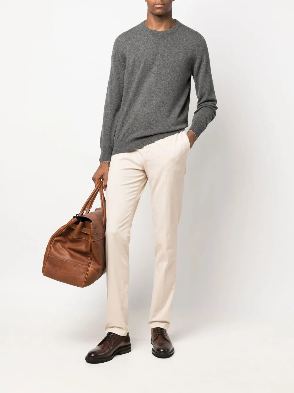 Brunello Cucinelli Cotton Desert Utility Trousers