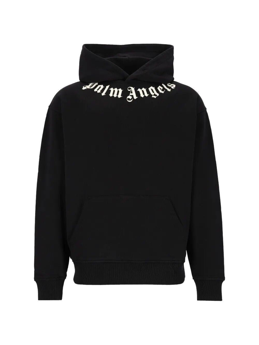 Palm Angels Men Neck Logo Hoodie