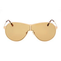 Tom Ford Sunglasses Aviator Full Rim, Shiny Rose Gold Frame and Roviex Gradient Lens FT117428K
