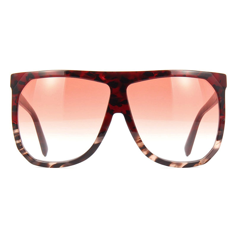 Loewe Sunglasses Square Full Rim, Red Havana Frame and Gradient Bordeaux Lens LW40001I54T
