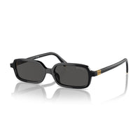Miu Miu Sunglasses Rectangle Full Rim, Black Frame and Olive Green Lens MU11ZSF16K07O